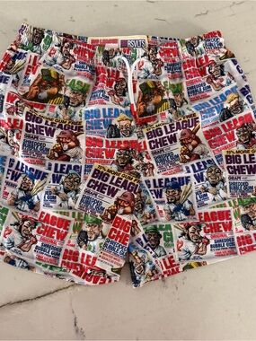 RSVLTS Swim Trunks Mens L Multi Big League Chew Pouches Collab Shorts